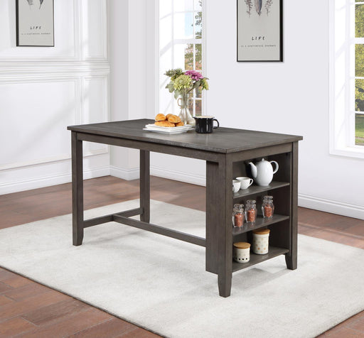 D176 - 5 Piece Dining Room Set (Pub Table, 4 Stools) - Gray - alternate view 2