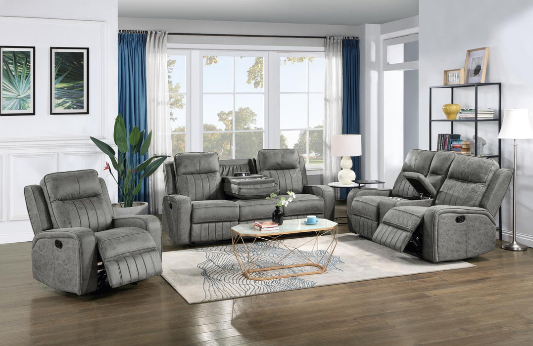 U172 - Motion Loveseat - Gray - alternate view 2