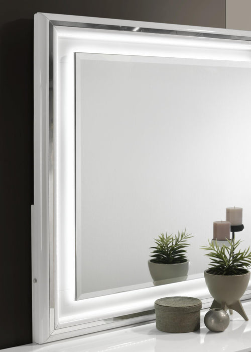 B119 - Bevel Mirror - White - alternate view 2