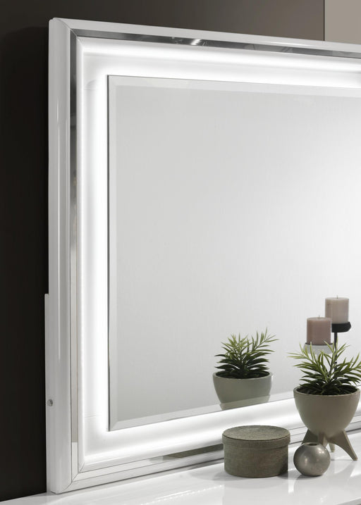 B119 - Bevel Mirror - White - alternate view 2
