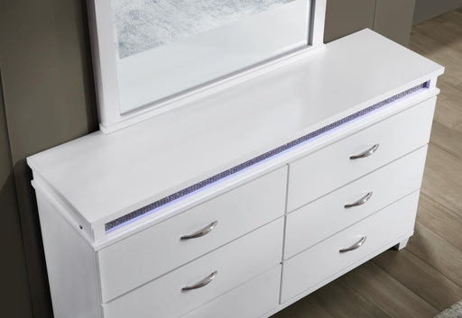 B230 - LED Dresser - White - alternate view 2