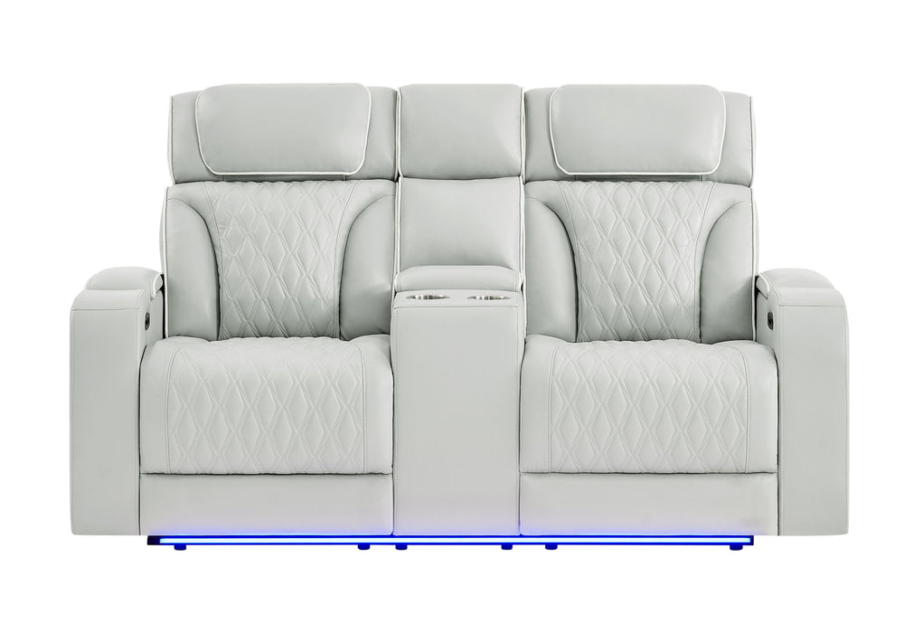 U8611 - 3 Piece Living Room Set (Sofa, Loveseat, Chair) - Silver - alternate view 3
