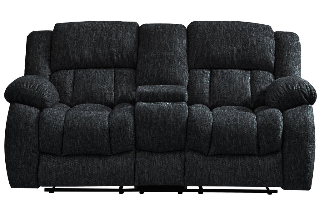 U250 - Reclining Sofa / Console Reclining Loveseat - Ebony - alternate view 2