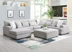 U258 - 3 Piece Sectional - Light Gray