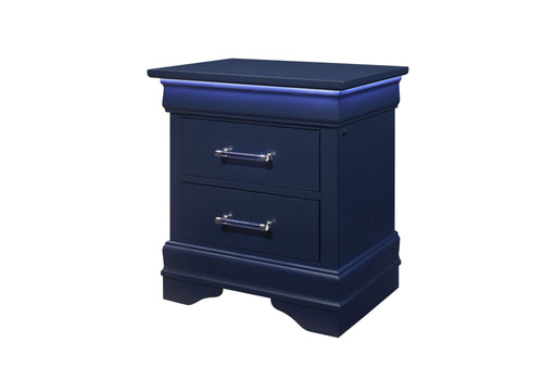 Charlie - 4 Piece Twin Bedroom Set (Twin Bed, Dresser, Mirror, & Nightstand) - Blue - alternate view 2