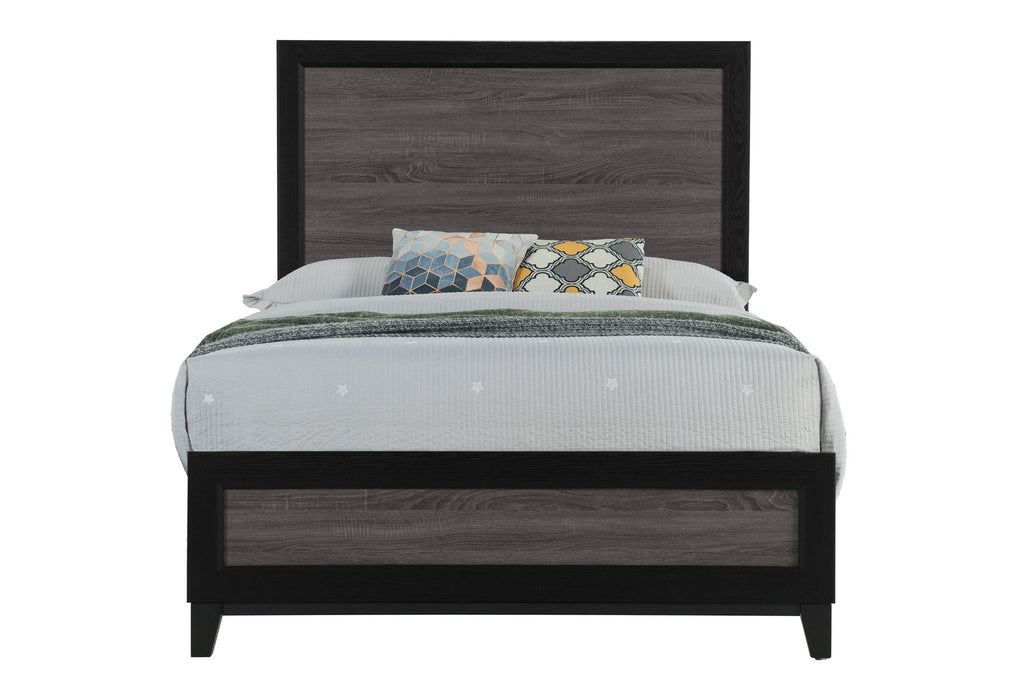 Lisbon - 5 Piece Full Bedroom Set - Gray / Black - alternate view 4
