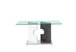D219 - Dining Table - Clear / White - alternate view 4