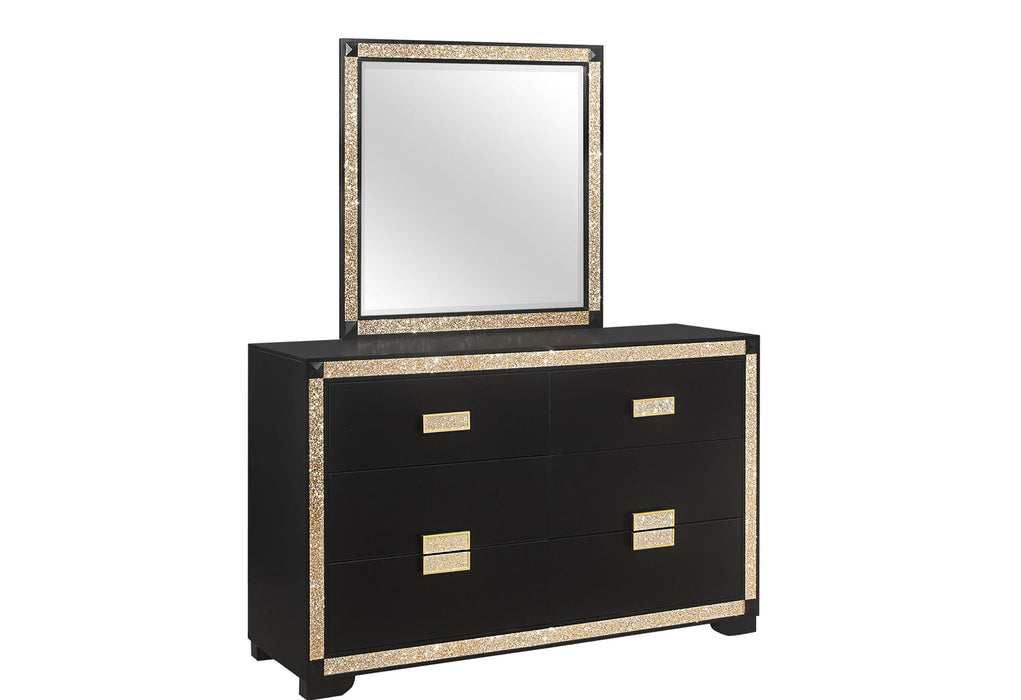 Blake - Dresser - Black / Gold - alternate view 2
