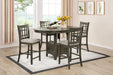 D152 - 5 Piece Dining Room Set (Table, 4 Side Chairs) - Dark Brown