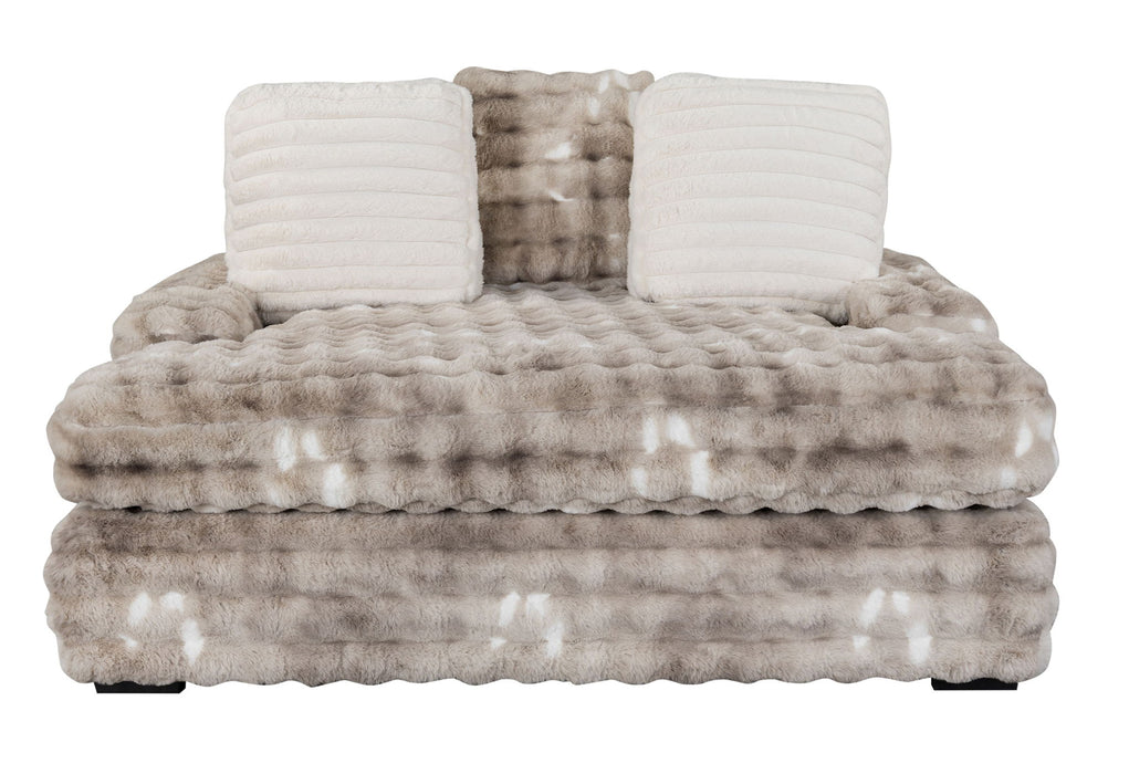 U8292 - Lounger Sofa With USB - Gray - alternate view 3