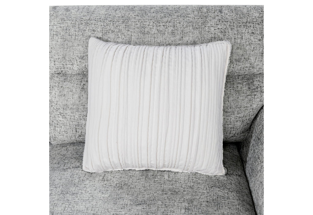 U9401 - Sectional With 3 Pillows And Ottoman - Nickel - alternate view 2