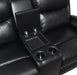 U184 - Motion Sofa With Drop Down Table - Black - alternate view 3
