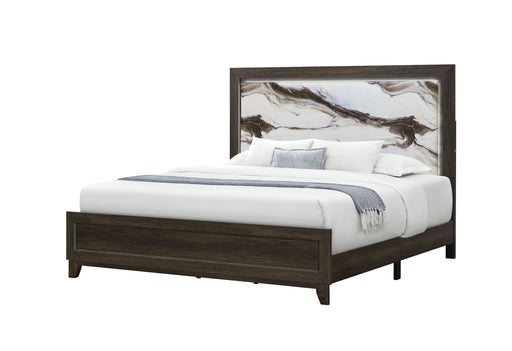 Harmony - King Bed With LED - Dark Brown - alternate view 2