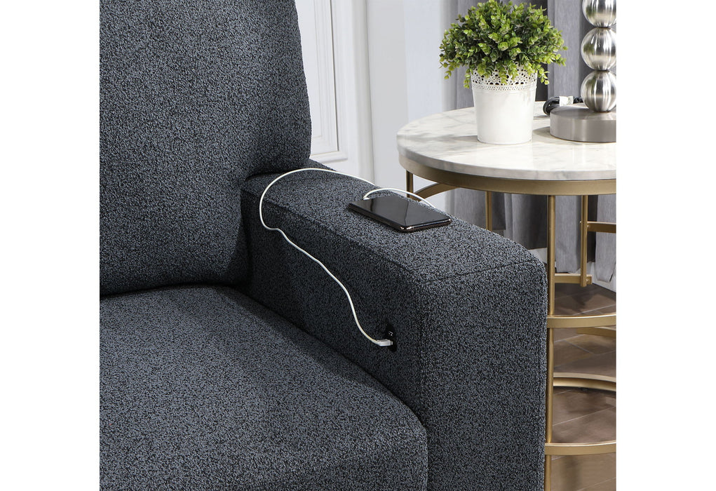 U0202 - Pull Out Sofa Bed - Dark Gray - alternate view 3