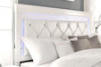 Pompei - Twin Bookcase Bed With LED - Metallic White - alternate view 2
