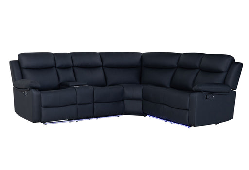U6026 - Right Arm Facing Sectional With LED And Speaker - Black - alternate view 2