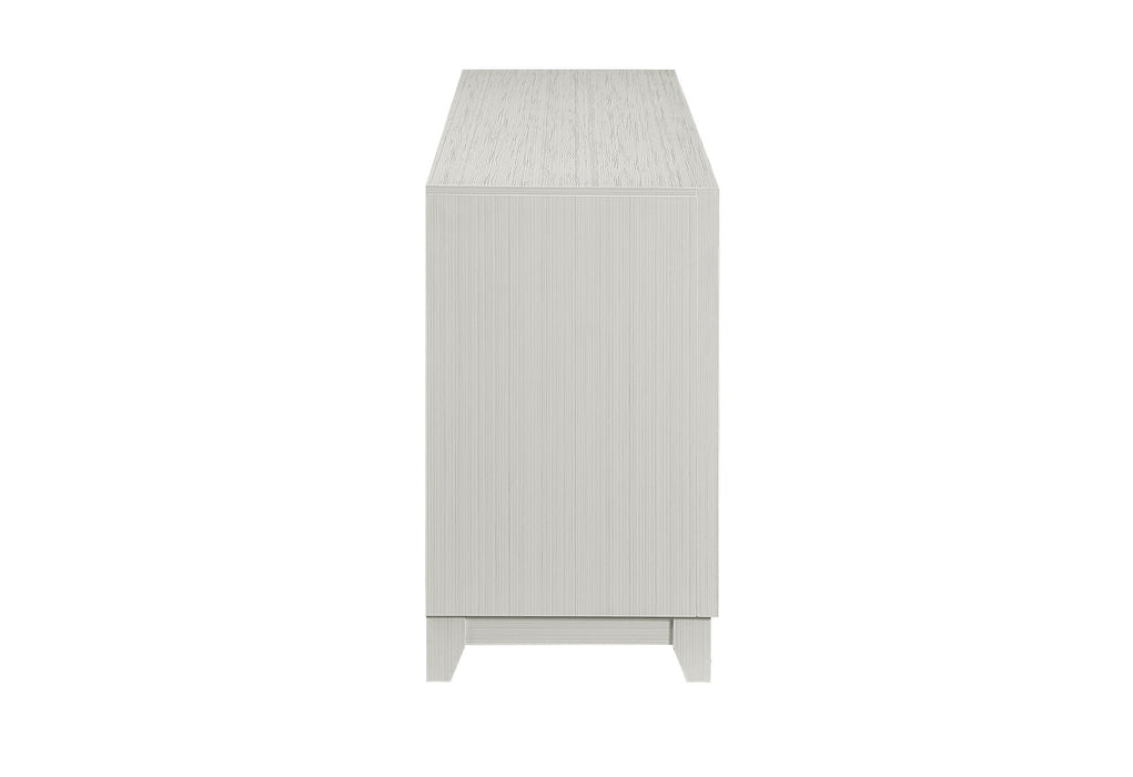 Lily - 72" Entertainment Unit With LED, Speakers, Crystal Inserts - White - alternate view 3