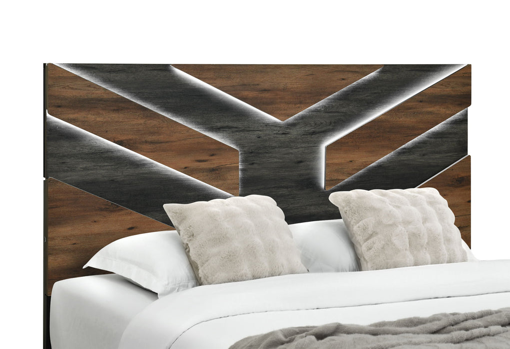 Optimus - King Bed - Black / Brown - alternate view 3