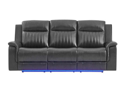 U8879 - Power Reclining Sofa With LED And Global Surround System - Charcoal - alternate view 2