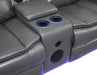 U101 - Power Reclining Loveseat With LED Light & Speaker - Gray - alternate view 2