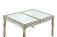D110 - Dining Table With Extension - Pearl Silver