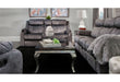 U7303 - Console Power Recliner Loveseat - Domino Granite - alternate view 4