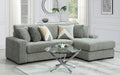 U282 - 6 Piece Setional With Right Chaise (1 LAF + 1 Wedge + 2 Armless Chair + 1 Console + 1 RAF Chaise) - Gray - alternate view 3