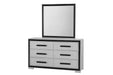 Amelia - 5 Piece King Bedroom Set (King Bed With LED, Cooler And Speaker) - Black / Gray - alternate view 4