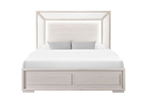 Clara - Queen Bed With LED - Beige