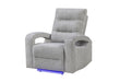 U6611 - Power Recliner With LED - Dark Gray - alternate view 2