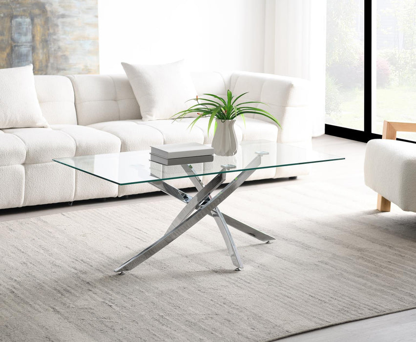 T240 - Chrome Table Set (Set of 3) - Gray - alternate view 2