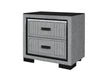 Isabella - Nightstand With LED - Gray - alternate view 2