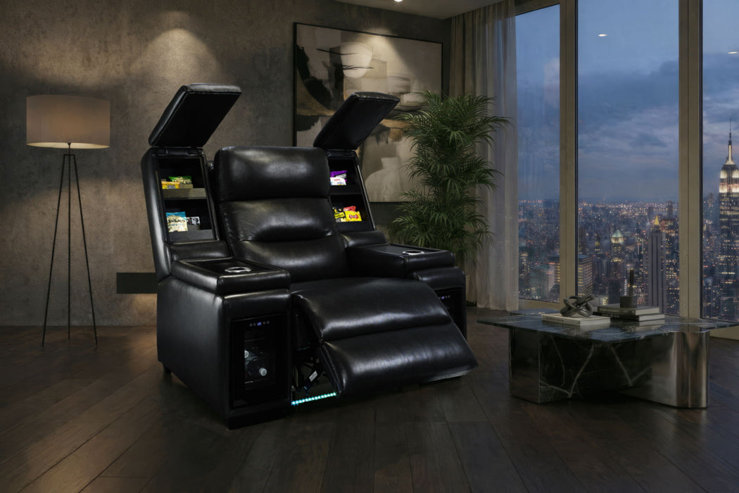 MVP - Power Recliner With Power Headrest - Blanche Black - alternate view 3