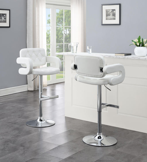ST120 - Faux Leather Bar Stool (Set of 2) - alternate view 2