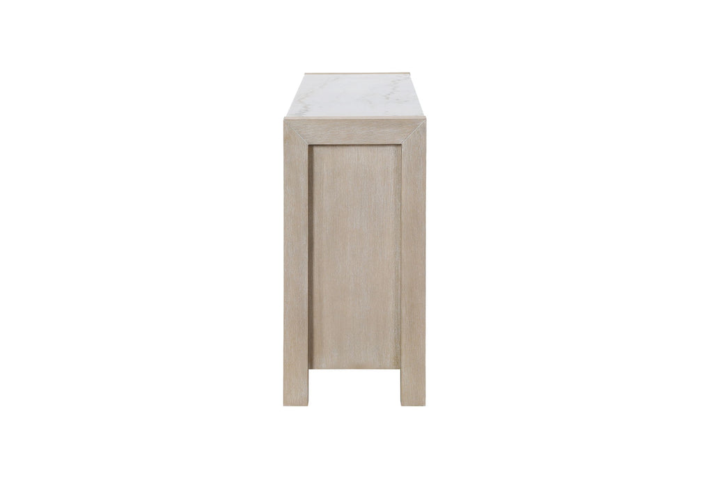 D1321 - Buffet With Real Marble Top - Natural / White - alternate view 2
