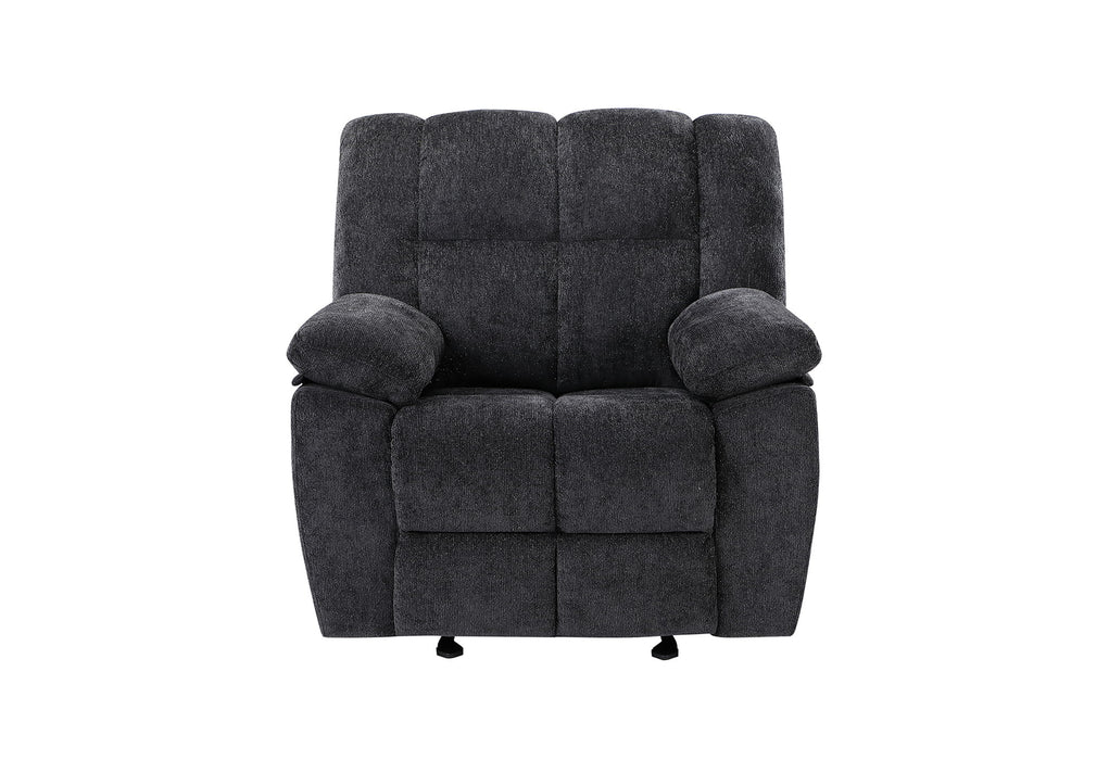 U6000 - 3 Piece Living Room Set (Reclining Sofa / Console Reclining Loveseat / Recliner) - Black - alternate view 3