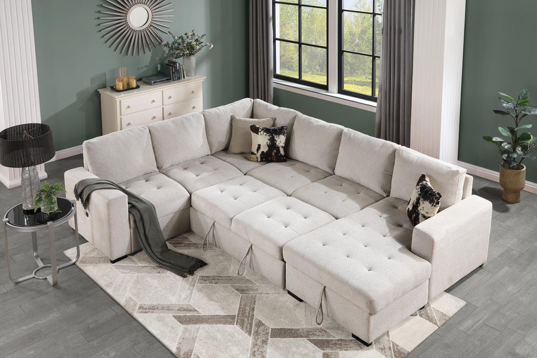 U278 - 3 Piece Sectional - Linen - alternate view 2