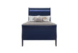Charlie - 4 Piece Twin Bedroom Set (Twin Bed, Dresser, Mirror, & Nightstand) - Blue - alternate view 3