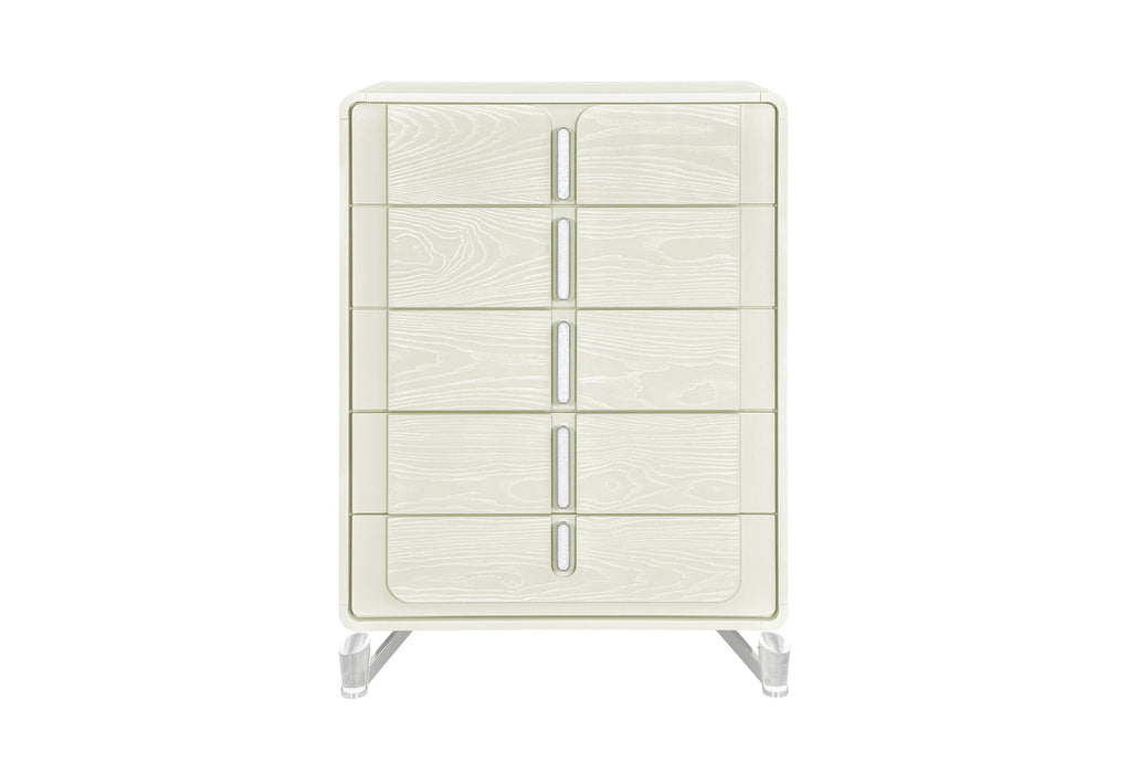 Lyra - 5 Piece Queen Bedroom Set - Beige - alternate view 2