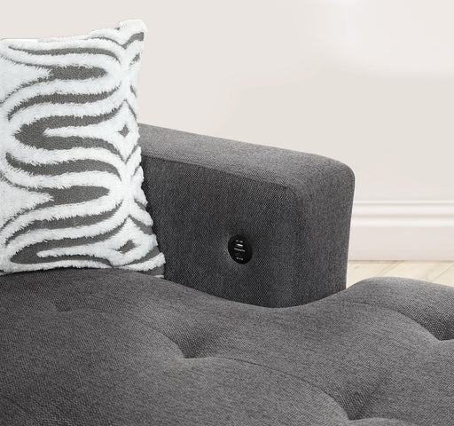 U275 - 3 Piece Sectional With USB (Type A+C) - Gray - alternate view 2