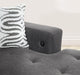 U275 - 3 Piece Sectional With USB (Type A+C) - Gray - alternate view 2