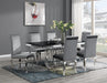 G-081-T-BLACK - Marble Dining Table - Black - alternate view 3