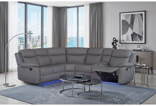 U6026 - Right Side Facing Sectional With LED And Speaker - Gray - alternate view 2