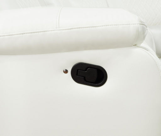 U64 - Motion 3 Piece Sectional With Bluetooth Speaker - White - Blue - alternate view 2