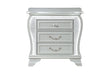 Aria - Nightstand With LED - Silver