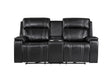 U8880 - 3 Piece Living Room Set (Power Reclining Sofa / Power Console Reclining Loveseat / Power Recliner) - Black - alternate view 3