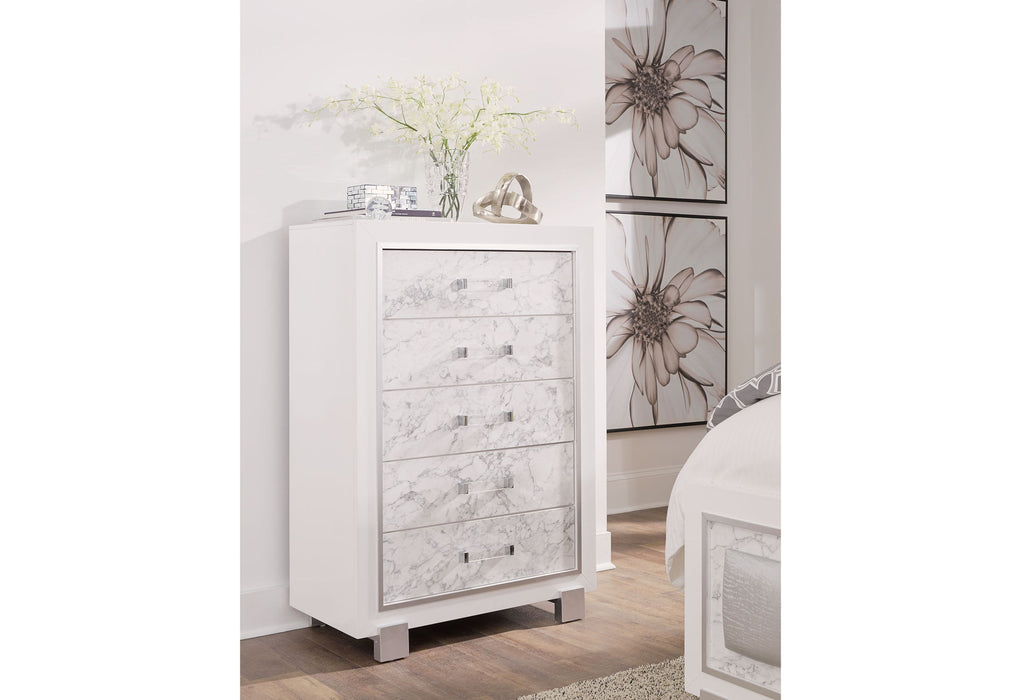 Santorini - 5 Piece Full Bedroom Set - White - alternate view 2