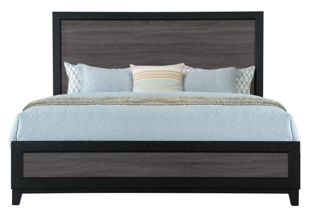 Lisbon - 5 Piece King Bedroom Set - Gray / Black - alternate view 3
