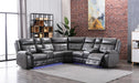 U32 - 3 Piece Power Reclining Sectional - Gray - alternate view 2