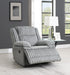 U113 - Corduroy Motion Chair - Gray